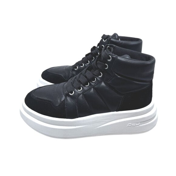 Ash Imagine Womens Platform High Top Sneakers Size 5 Black NWOB - Picture 6 of 10